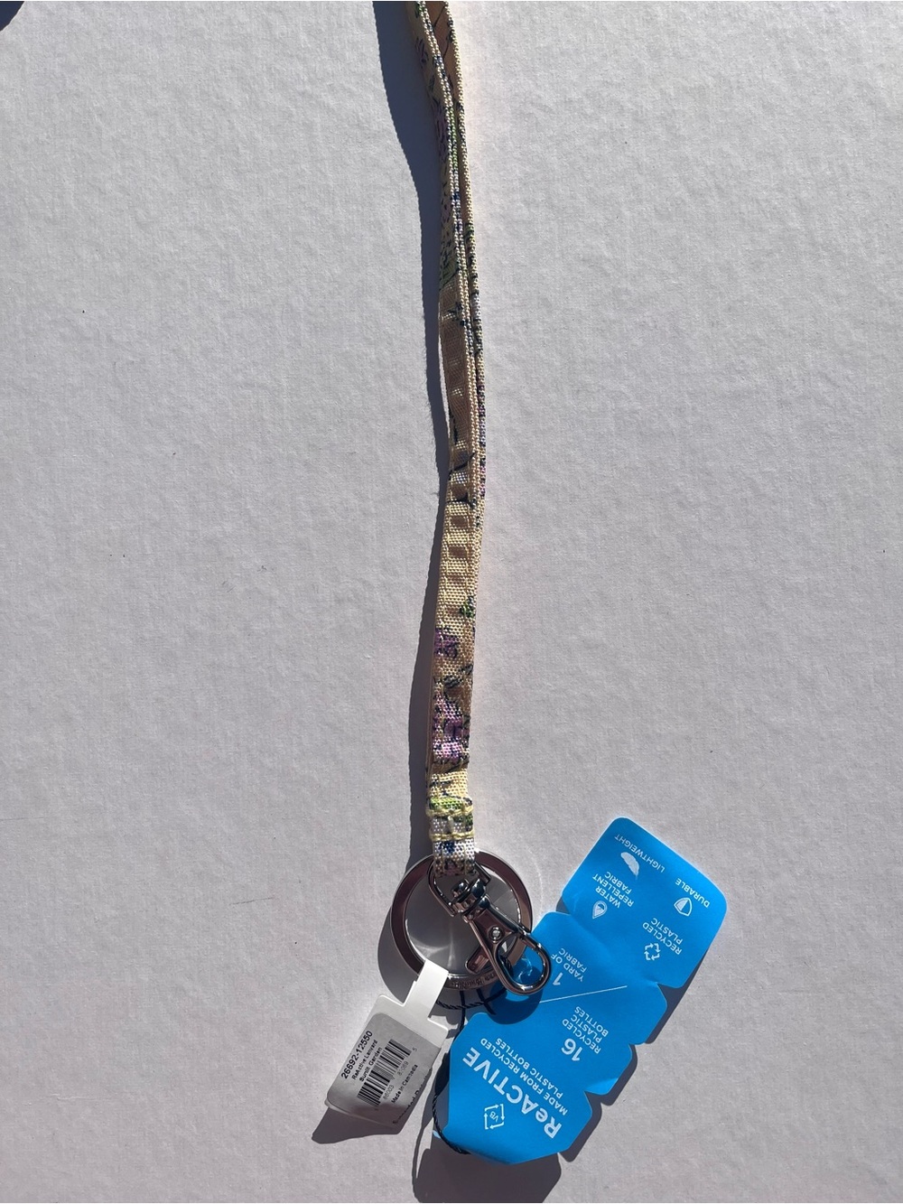 Vera Bradley Women’s ReActive Lanyard in Sunlit Gardens NWT Key Holder
